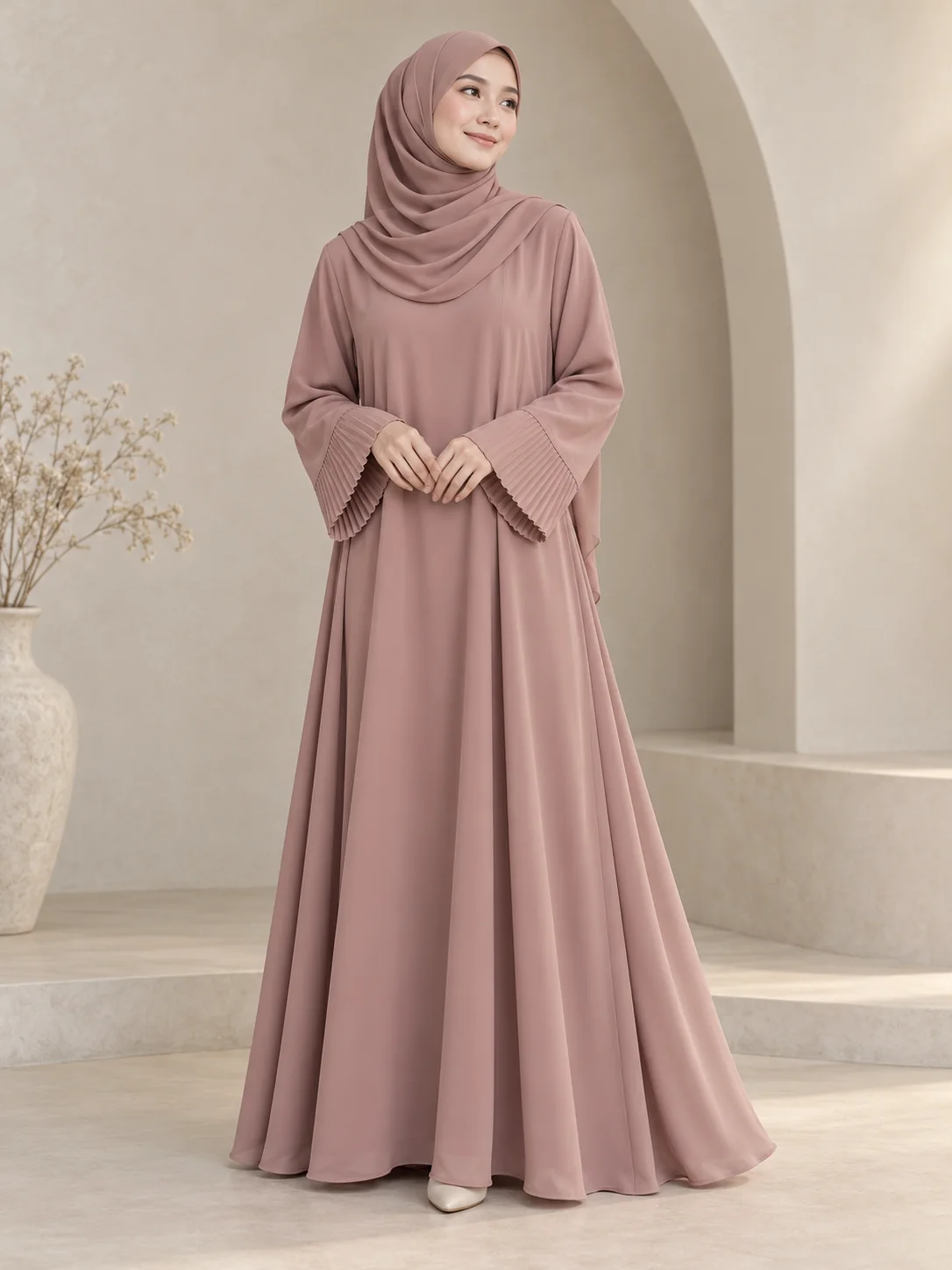 Naura Pleated